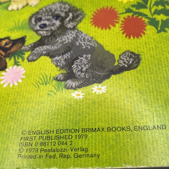 Vintage Ten Little Dogs Hardboard Children’s Book 1979 Brimax English Edition - Picture 13 of 13